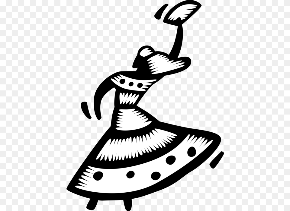 Vector Illustration Of Native Spanish Andalusia Flamenco Spanish Dance Black White Clip Art, Stencil, Clothing, Hat, Animal Png