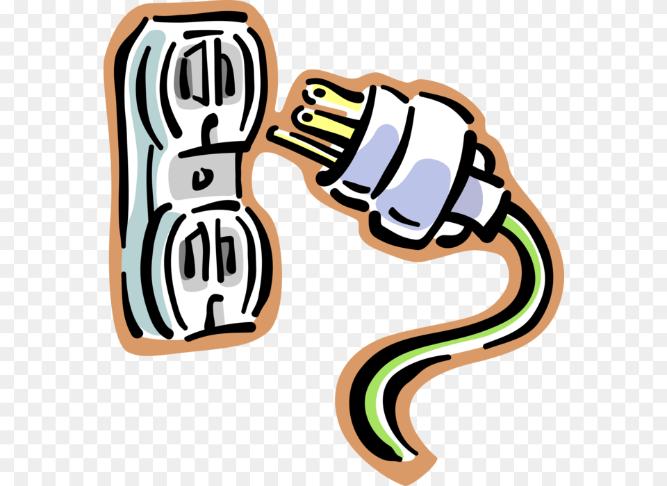 Vector Illustration Of North American 110 Volts Electrical Clip Art, Adapter, Electronics, Plug Png Image