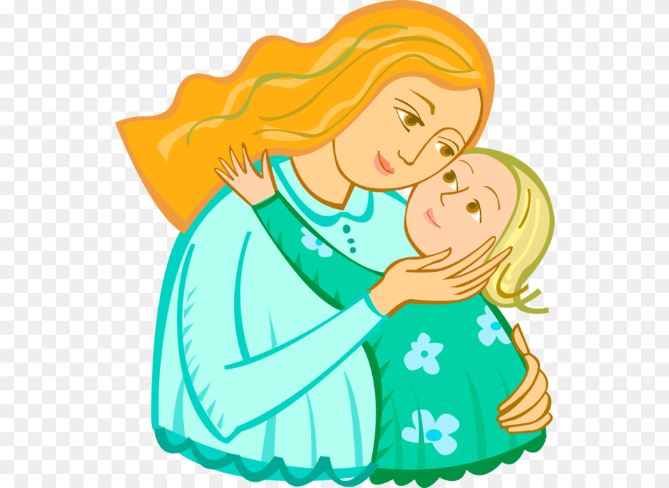 Vector Illustration Of Nurturing Parent Mother With Indian Mother And Baby Cartoon, Person, Face, Head, Art Free Png Download