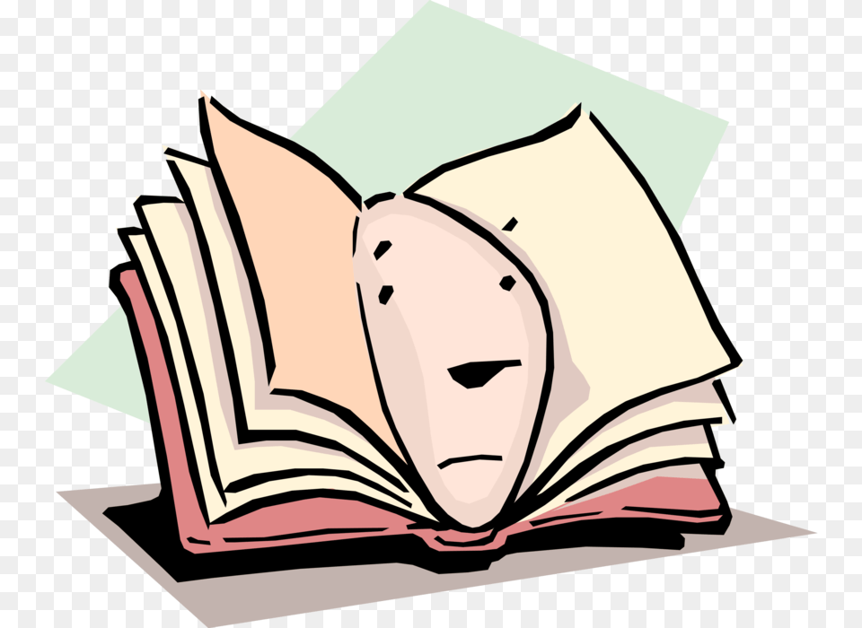 Vector Illustration Of Open Book Idiom Available For, Person, Publication, Reading, Baby Free Png