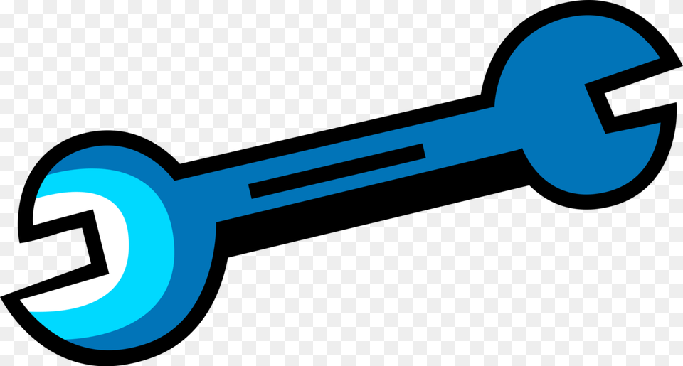 Vector Illustration Of Open End Spanner Wrench Tool Wrench Png Image
