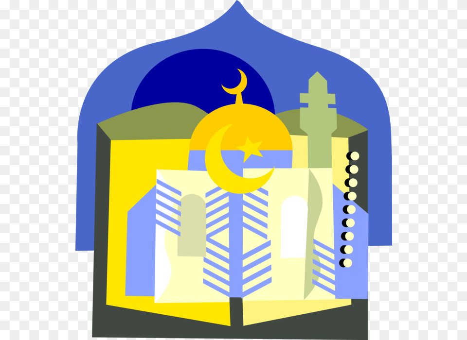 Vector Illustration Of Ottoman Empire Crescent Moon Illustration, Architecture, Building, Dome, Altar Free Png