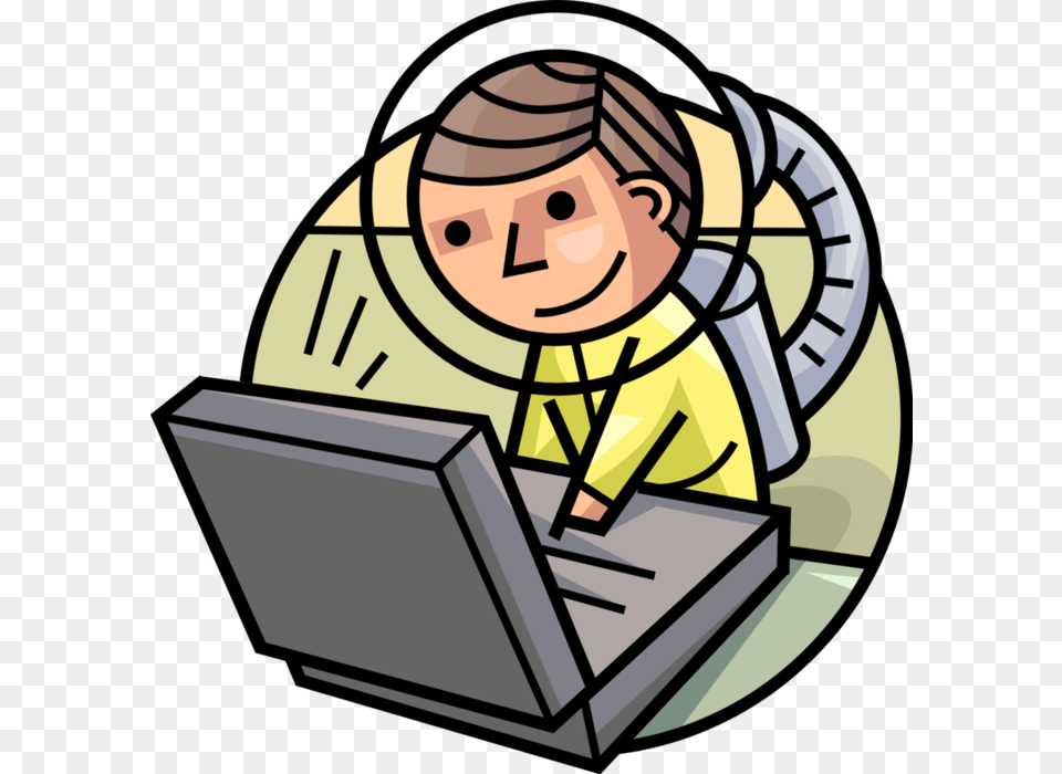 Vector Illustration Of Outer Space Exploration With Clip Art Of Exploration, Computer, Electronics, Laptop, Pc Png