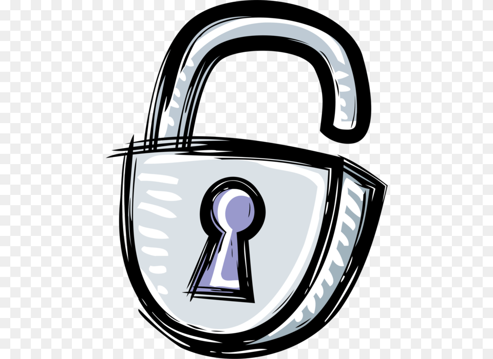 Vector Illustration Of Padlock Lock Mechanical Security Security Clipart Png