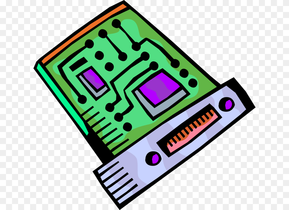 Vector Illustration Of Personal Computer Printed Circuit Graphic Design, Electronics, Hardware, Computer Hardware, Dynamite Png