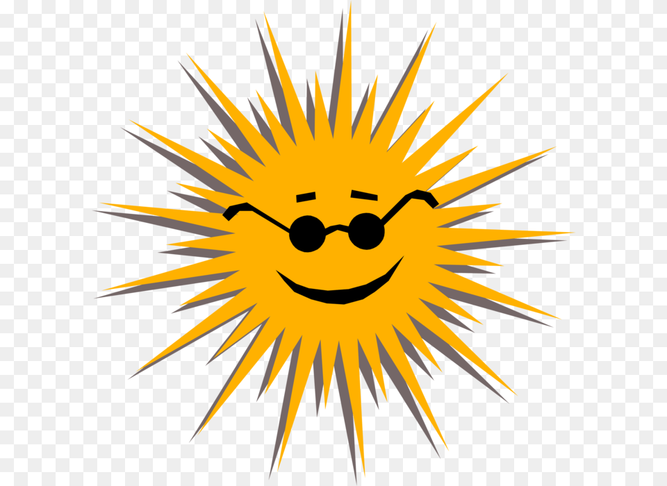 Vector Illustration Of Personified Sun Smiles With Illustration, Logo, Animal, Bird, Face Png