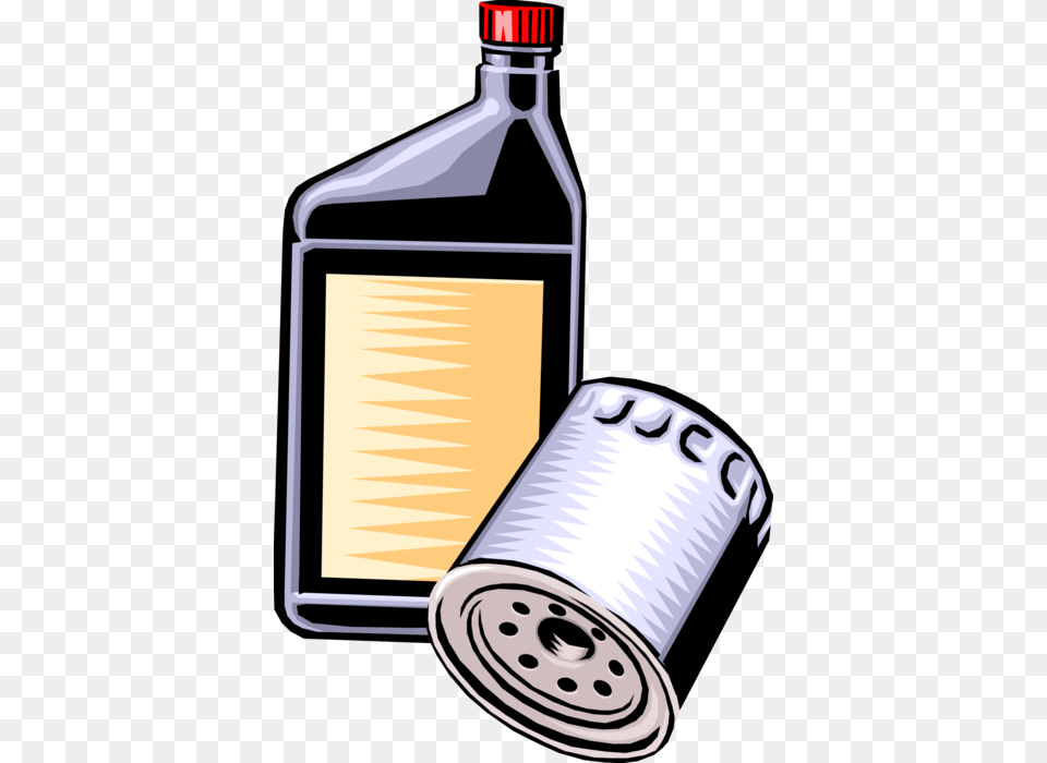 Vector Illustration Of Petroleum Engine Oil With Automobile Engine Oil Filter Vector, Bottle Png