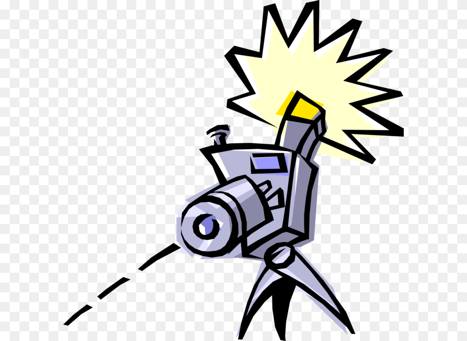 Vector Illustration Of Photography Digital Slr 35mm Cartoon, Camera, Electronics, Lighting Free Png