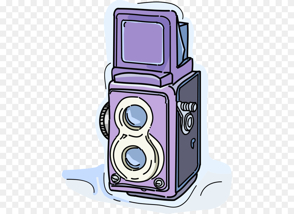 Vector Illustration Of Photography Twin Lens Reflex, Camera, Digital Camera, Electronics, Ammunition Free Transparent Png