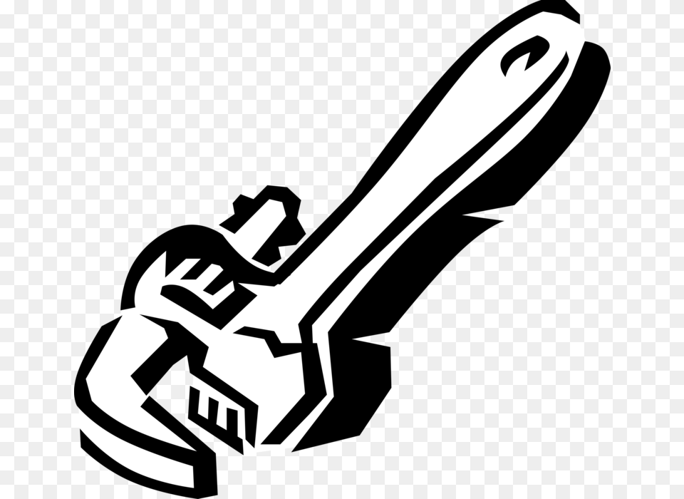 Vector Illustration Of Pipe Wrench Or Stillson Wrench Illustration, Smoke Pipe Free Png Download