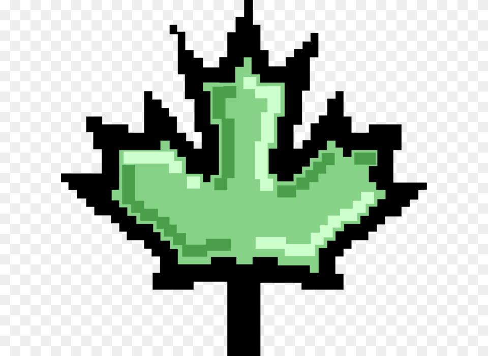 Vector Illustration Of Pixelated Bitmap Leaf Symbol Emblem, Electronics, Hardware, Hook, Anchor Free Png