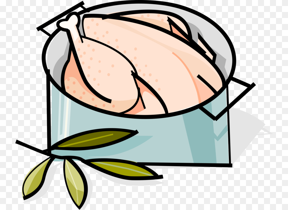 Vector Illustration Of Poultry Chicken Dinner Cooking, Meal, Food, Cream, Ice Cream Free Transparent Png