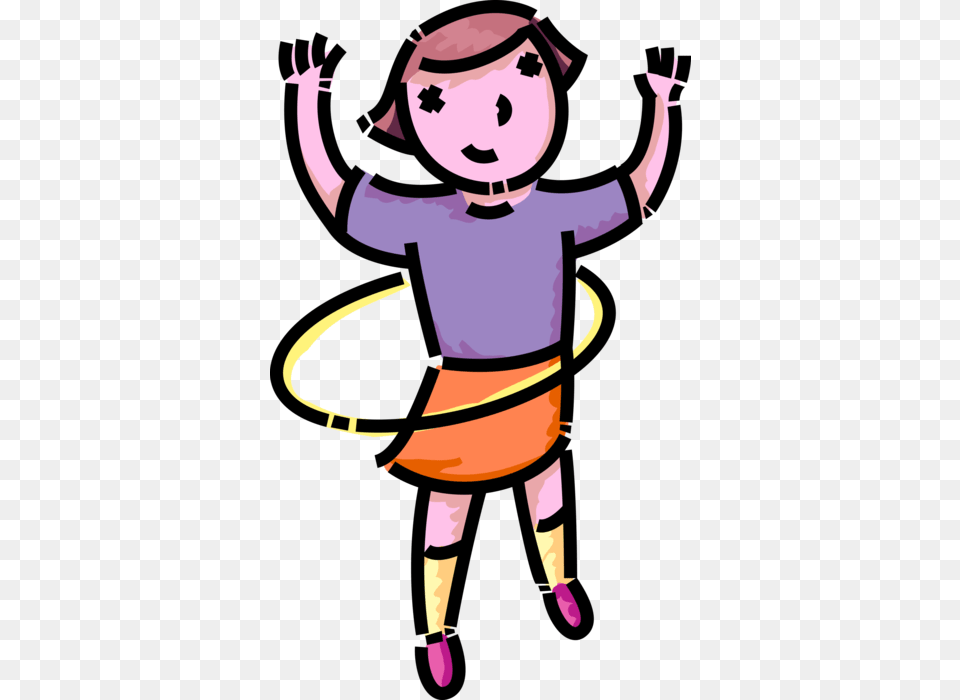 Vector Illustration Of Primary Or Elementary School Hula Hoop Clip Art, Baby, Person, Toy, Face Png Image