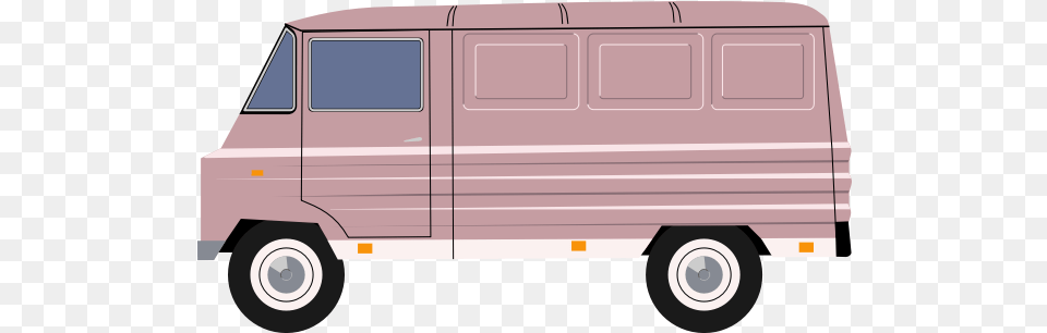 Vector Illustration Of Purple Delivery Van Van Pink, Caravan, Transportation, Vehicle, Bus Free Png