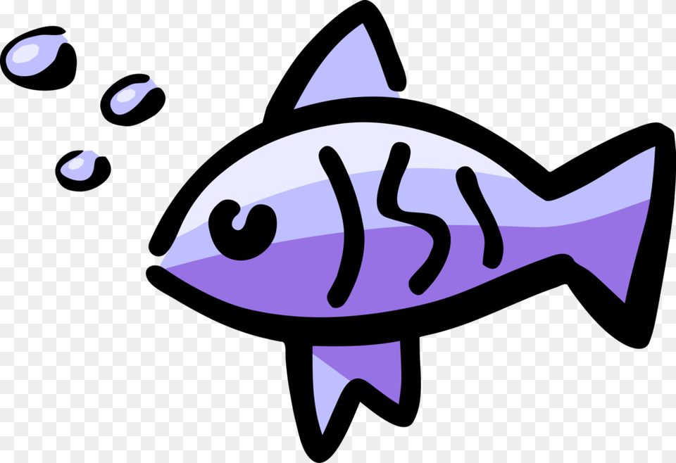 Vector Illustration Of Purple Fish Symbol With Bubbles Coral Reef, Animal, Sea Life, Tuna, Shark Png