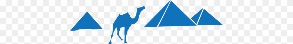 Vector Illustration Of Pyramids Pyramids Of Giza Logo, Triangle, Animal, Camel, Mammal Free Png Download