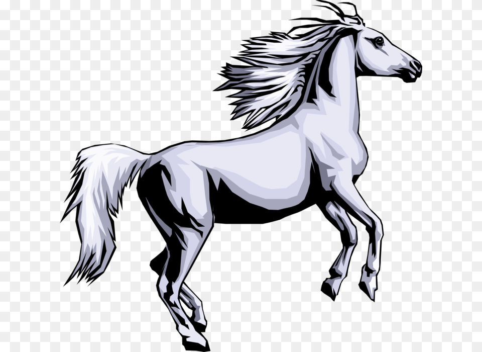 Vector Illustration Of Quadruped Equine Equestrian Animals In Animal Farm, Adult, Female, Mammal, Person Png Image