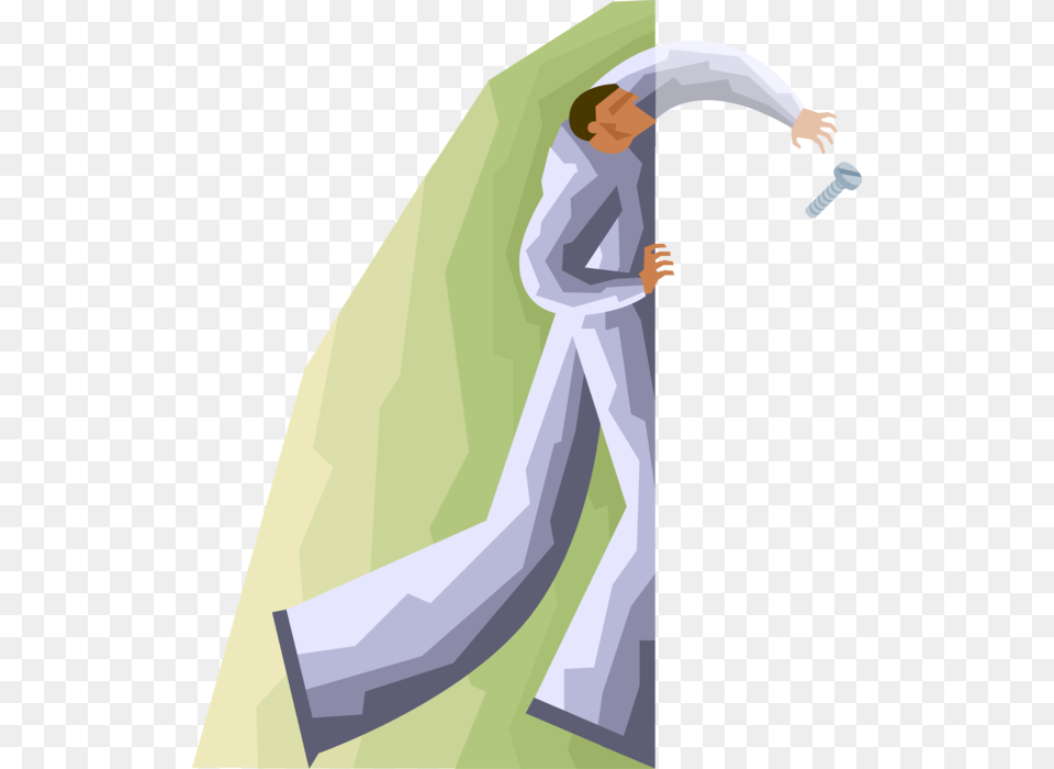 Vector Illustration Of Reaching For Screw Fastener Illustration, Sleeve, Clothing, Long Sleeve, Pants Png Image