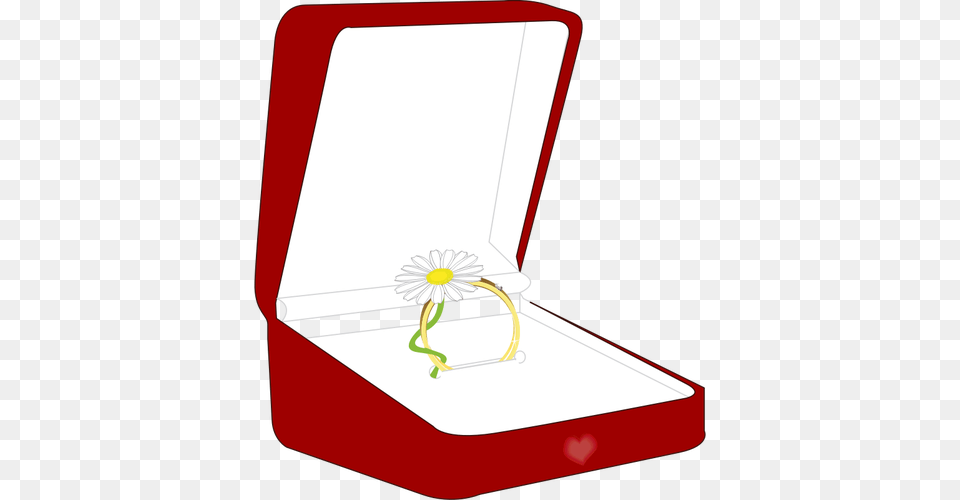 Vector Illustration Of Ring Box, Flower, Plant Free Png