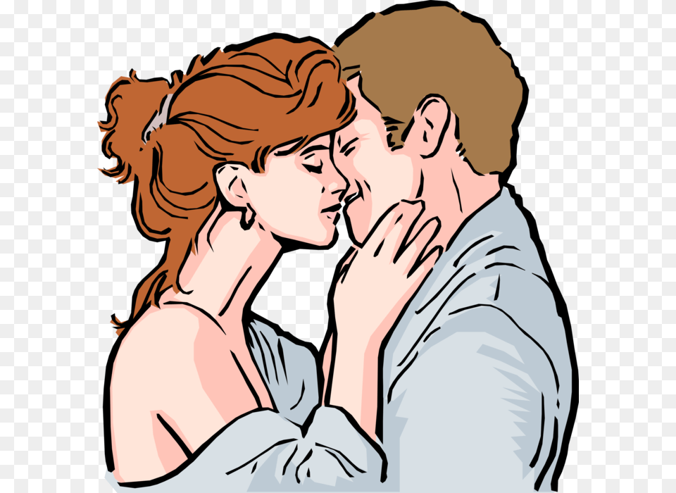 Vector Illustration Of Romantic Couple Embrace And Want To Hump You, Adult, Person, Woman, Female Png