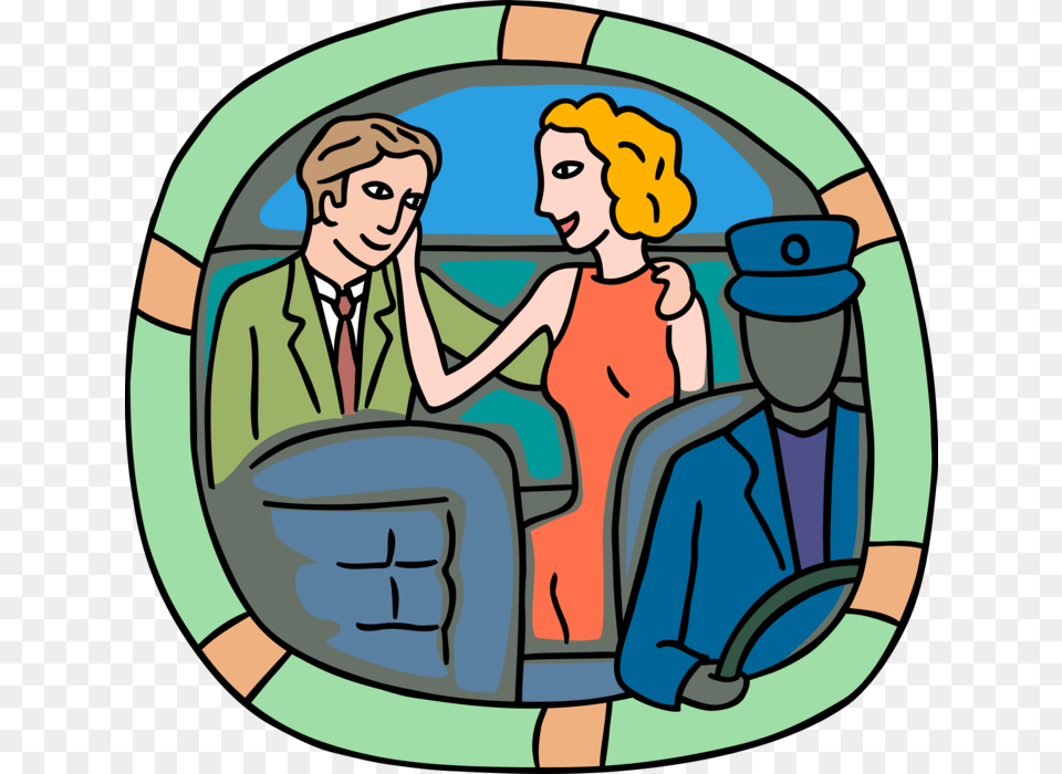 Vector Illustration Of Romantic Couple Get Frisky In, Art, Person, Face, Head Png