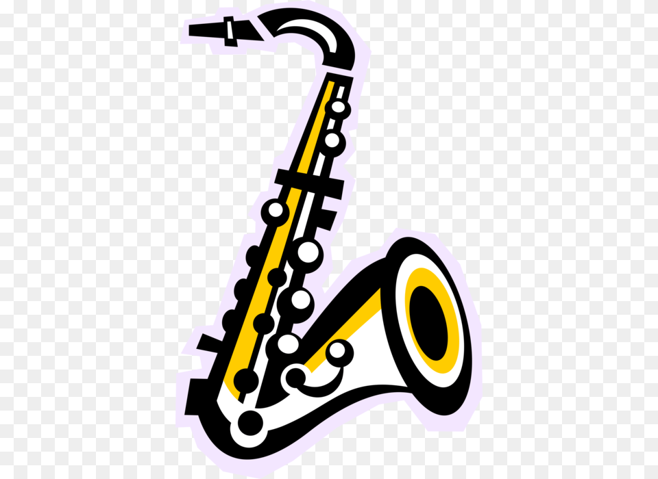 Vector Illustration Of Saxophone Brass Single Reed Love Saxophone, Musical Instrument, Device, Grass, Lawn Free Transparent Png