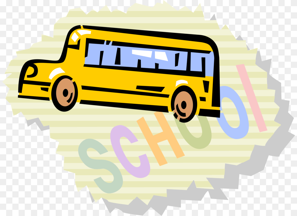 Vector Illustration Of Schoolbus Or School Bus Used Tour Bus Service, Transportation, Vehicle, School Bus Free Png