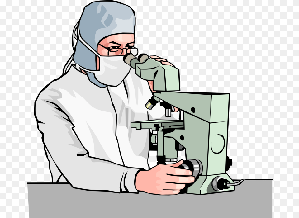 Vector Illustration Of Scientific Research Technician Illustration, Adult, Male, Man, Person Png Image