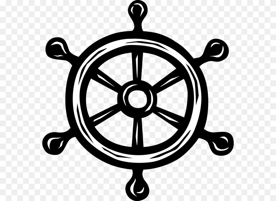 Vector Illustration Of Ship S Helm Wheel Or Boat S Boat Steering Wheel Gif, Animal, Bird, Astronomy, Moon Free Transparent Png