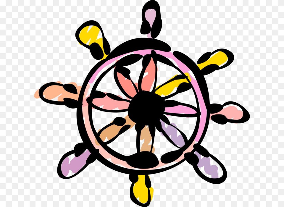 Vector Illustration Of Ship39s Helm Wheel Or, Graphics, Art, Baby, Person Png