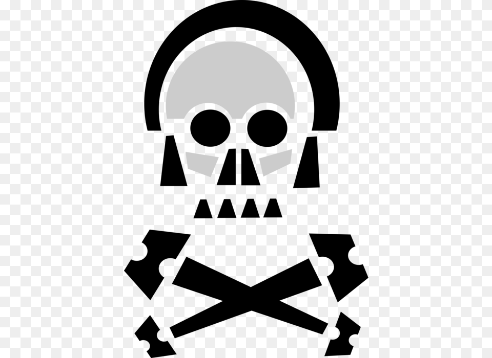 Vector Illustration Of Skull And Crossbones Identify Graphic Design Png Image