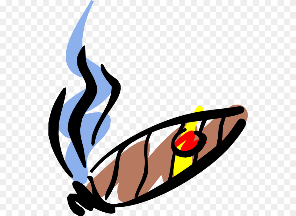 Vector Illustration Of Smoker39s Tobacco Cuban Cigar Royalty Payment, Person Free Transparent Png