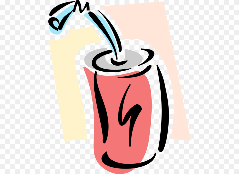 Vector Illustration Of Soda Pop Soft Drink Refreshment Soda Can Clip Art, Person, Beverage, Weapon Png