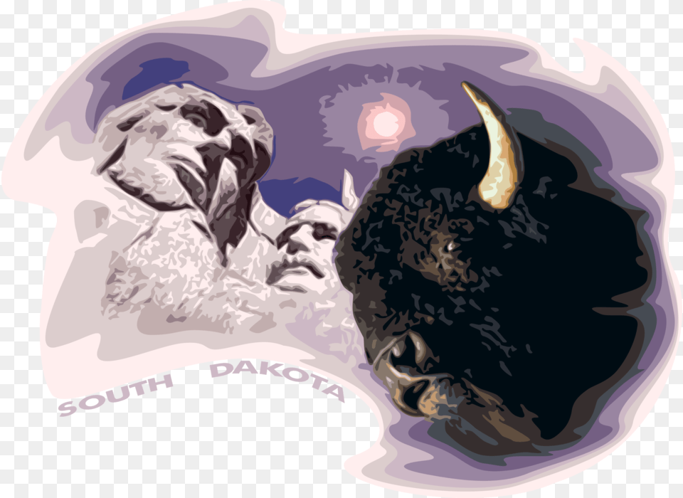 Vector Illustration Of South Dakota Mount Rushmore Illustration, Cap, Clothing, Hat, Animal Png