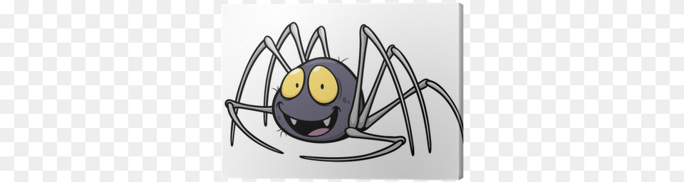 Vector Illustration Of Spider Cartoon Canvas Print Animadas, Animal, Invertebrate, Ammunition, Grenade Png Image