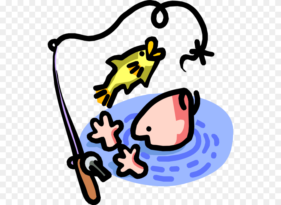 Vector Illustration Of Sport Fisherman Angler Falls, Person, Outdoors, Leisure Activities, Fishing Free Transparent Png