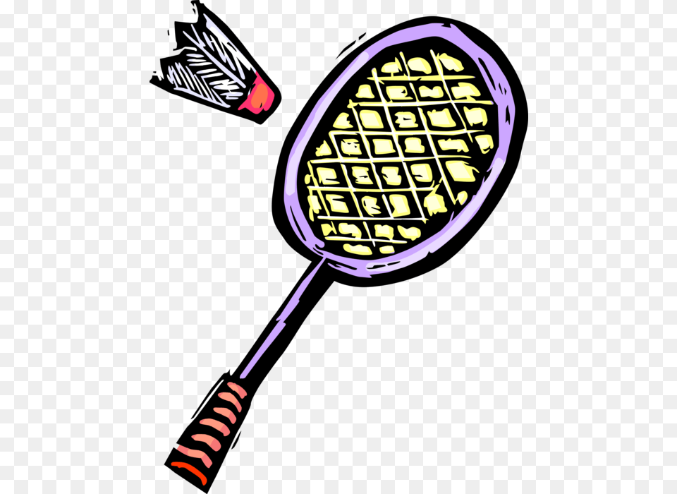 Vector Illustration Of Sport Of Badminton Racket Or Badminton Racket Clip Art, Tennis, Tennis Racket, Person Png