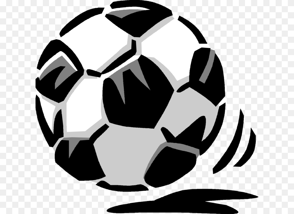 Vector Illustration Of Sport Of Soccer Football Game, Ball, Soccer Ball, Stencil, Person Free Transparent Png