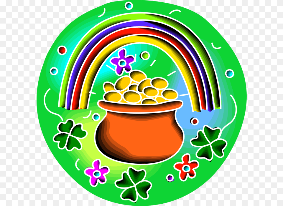 Vector Illustration Of St Patrick S Day Irish Mythology, Jar, Pottery, Food, Sweets Free Png Download