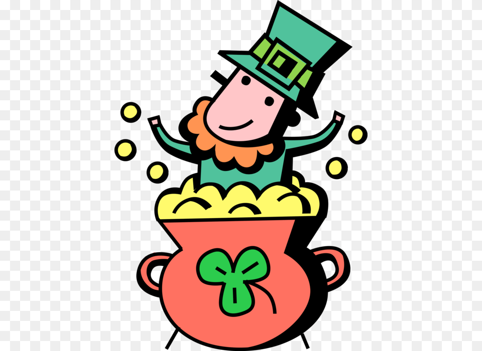 Vector Illustration Of St Patrick39s Day Irish Leprechaun, Elf, Cream, Dessert, Food Free Png