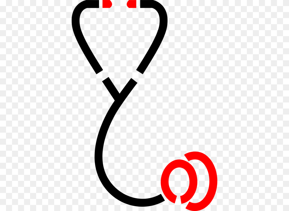 Vector Illustration Of Stethoscope Acoustic Medical Estetoscopio Clipart Png Image