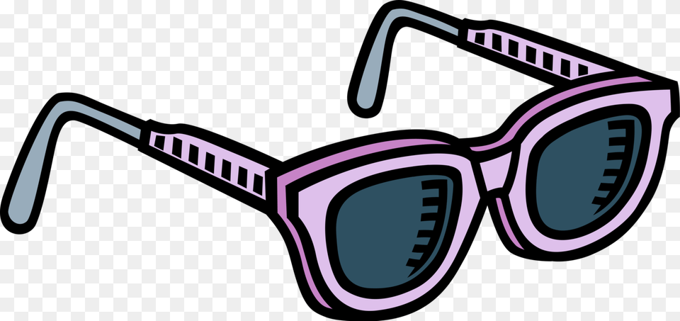 Vector Illustration Of Sunglasses Or Sun Glasses Protective Sunglasses Black And White, Accessories, Goggles Free Png Download