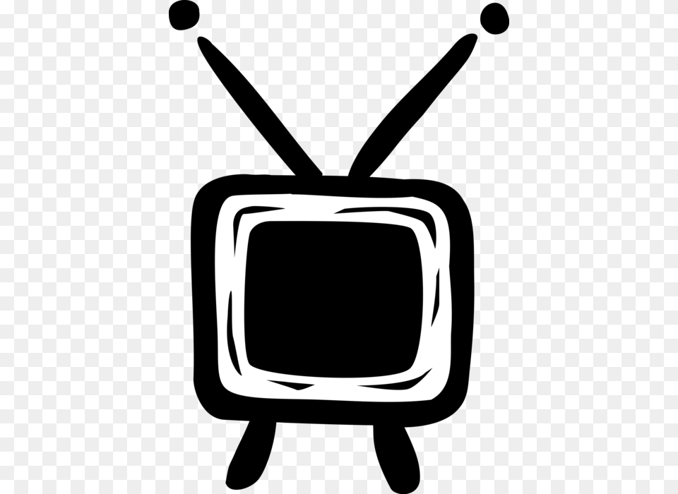 Vector Illustration Of Television Or Tv Set Telecommunication Vector Graphics, Computer Hardware, Electronics, Hardware, Monitor Png Image
