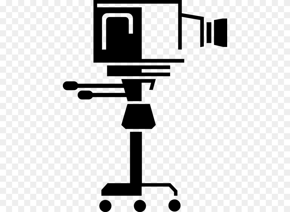 Vector Illustration Of Television Studio Broadcast, Gray Png Image