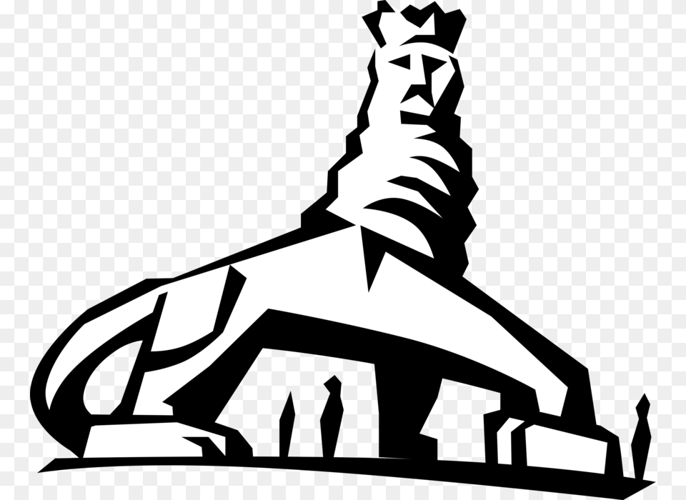 Vector Illustration Of The Lion Of Judah Monument Lion Of Judah Addis Ababa Vector, Stencil, People, Person, Adult Free Transparent Png