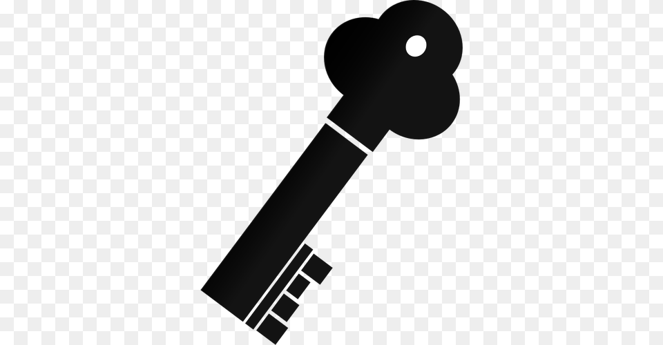 Vector Illustration Of Thick Metal Door Key Free Png Download
