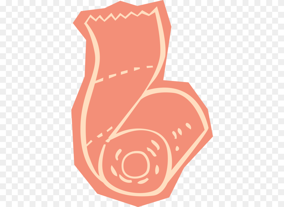 Vector Illustration Of Toilet Tissue Or Toilet Paper, Food, Meat, Pork, Smoke Pipe Png Image