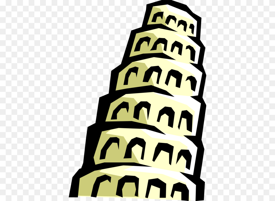 Vector Illustration Of Tower Of Babel Etiological Myth Tower Of Babel Symbol, City, Cake, Dessert, Food Png Image