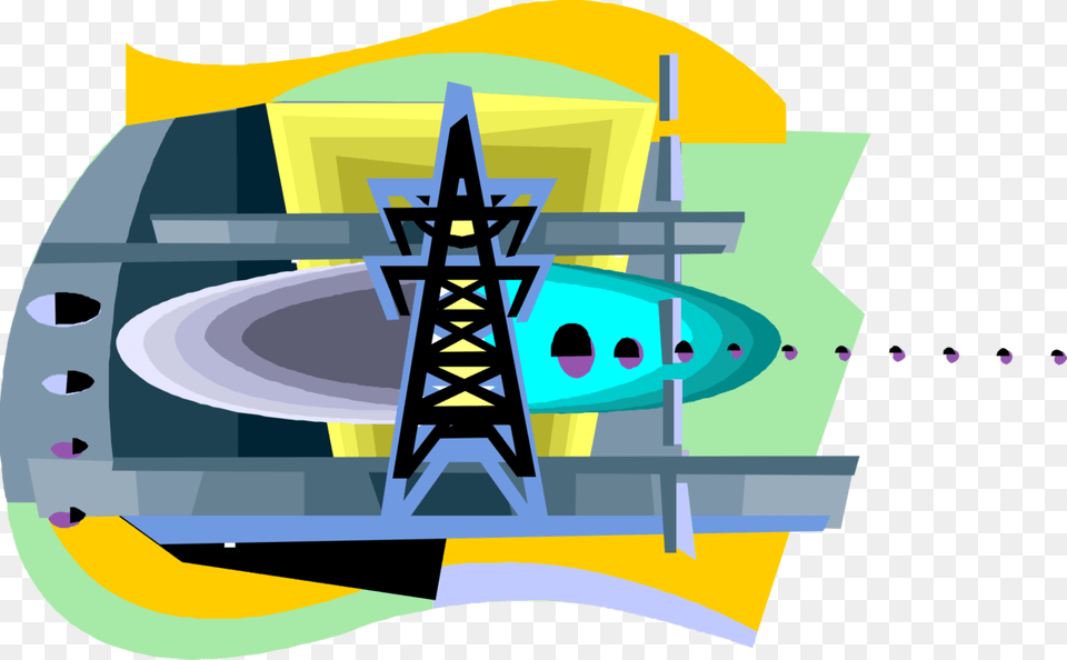 Vector Illustration Of Transmission Tower Carries Electrical Graphic Design, Art Free Transparent Png
