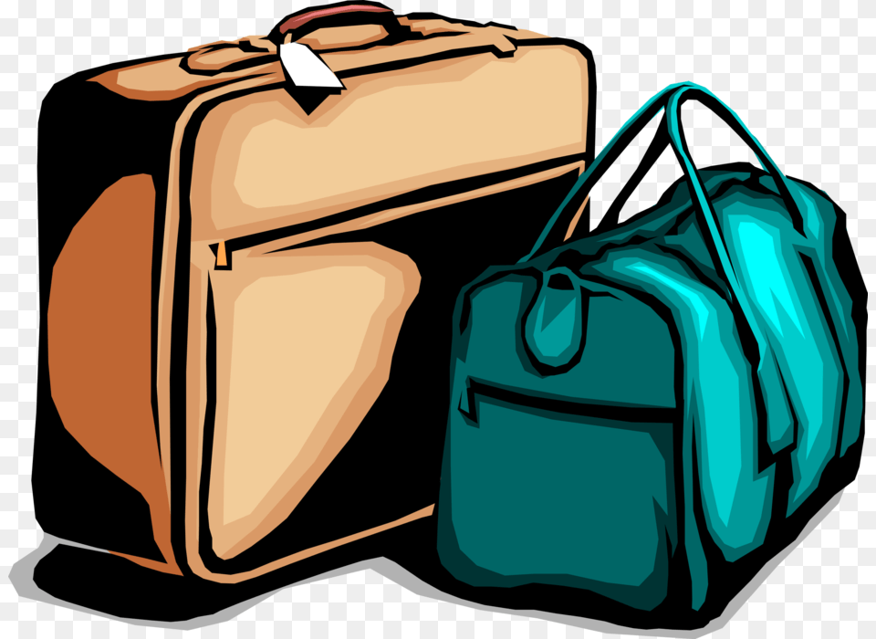 Vector Illustration Of Traveler S Baggage Or Luggage Vector Traveling Bag, Accessories, Handbag, Suitcase Free Png Download